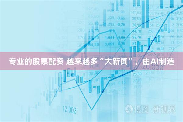 专业的股票配资 越来越多“大新闻”，由AI制造